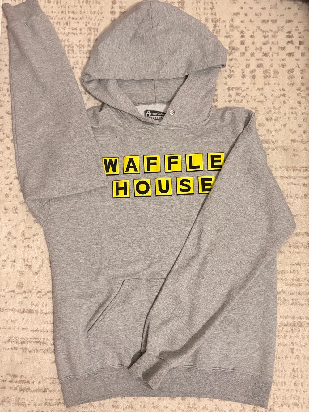 Waffle House Gray Graphic Hoodie